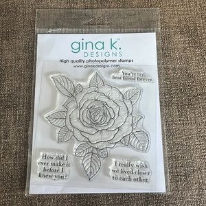 Gina k. Photopolymer Stamp Set: Santana Rose